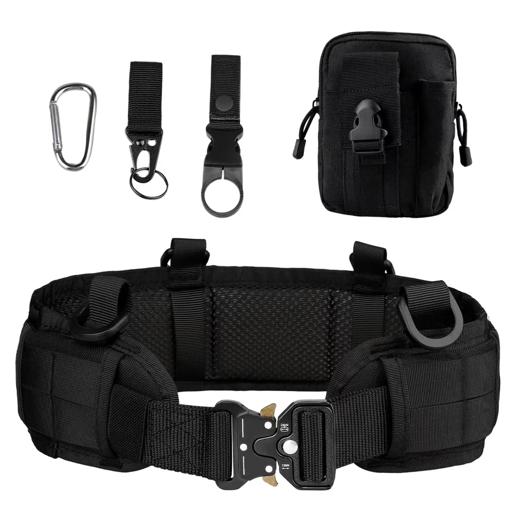 Yuemai New Tactical Belt Set Accessories Package with Mountaineering Buckle Belt Waist Seal Molle Portable Waist Bag