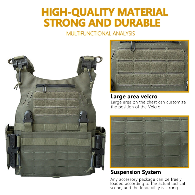 Outdoor Gear Laser Cut CS Quick Release Tactical Plate Carrier Soft Vest Military Tactical Vest