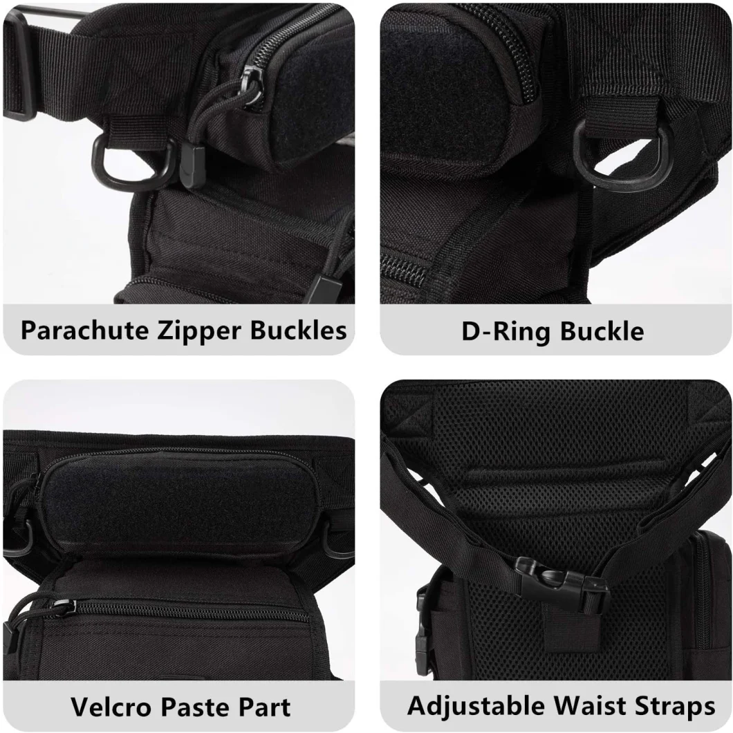 Military Style Leg Bag for Men Anti-Shock Molle Waist Pack Tactical Thigh Pouch Tactical Type Bag