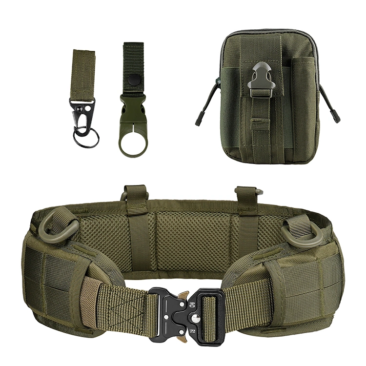 Outdoor Hiking Belt Adjustable Nylon Tactical Waistband Training Tactical Belt with Quick-Release Gear