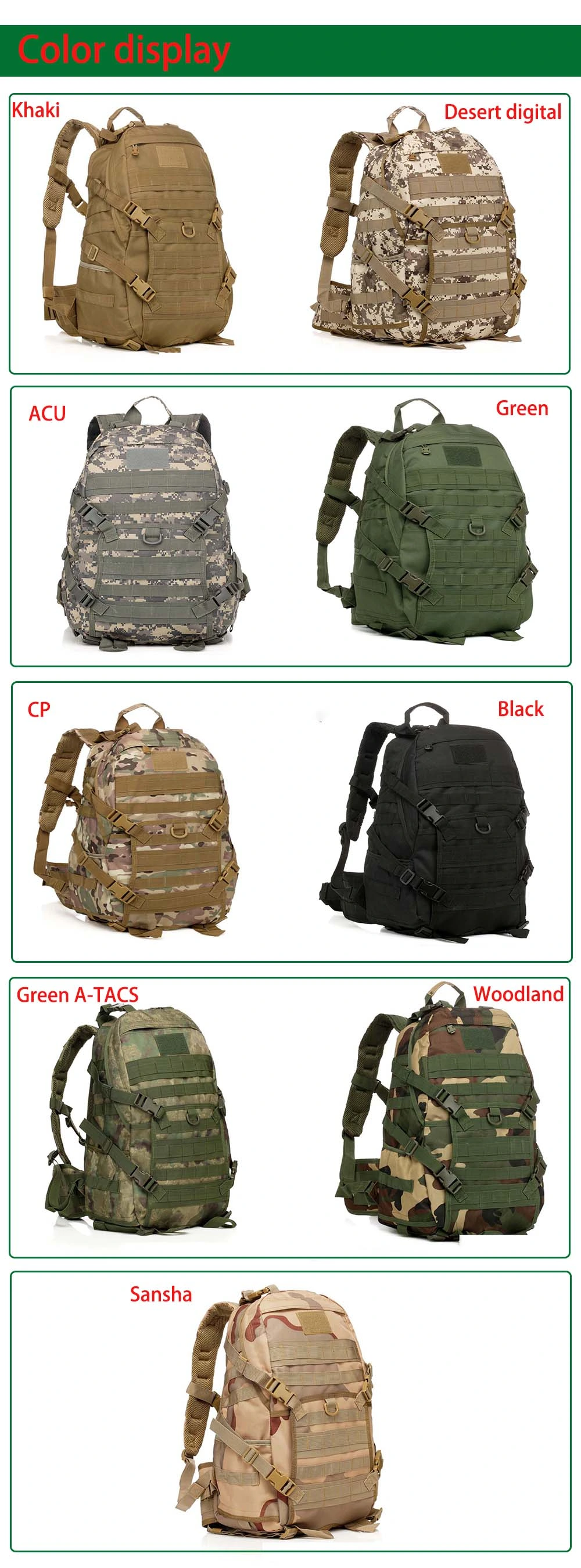 Actical Backpack Special Forces Military Bag Tactical Backpack Outdoor Unisex Army Green Bags