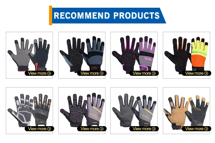 Prisafety Brown Anti-Slip Silicone Coating Palm Anti-Vibration Motorcycle Impact Protective Tactical Gloves for Men