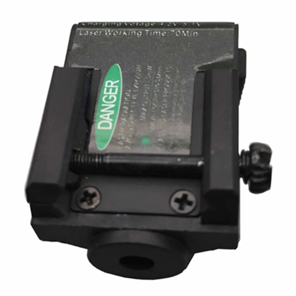 Tactical Green Laser Sight Low Profile Picatinny Rechargeable