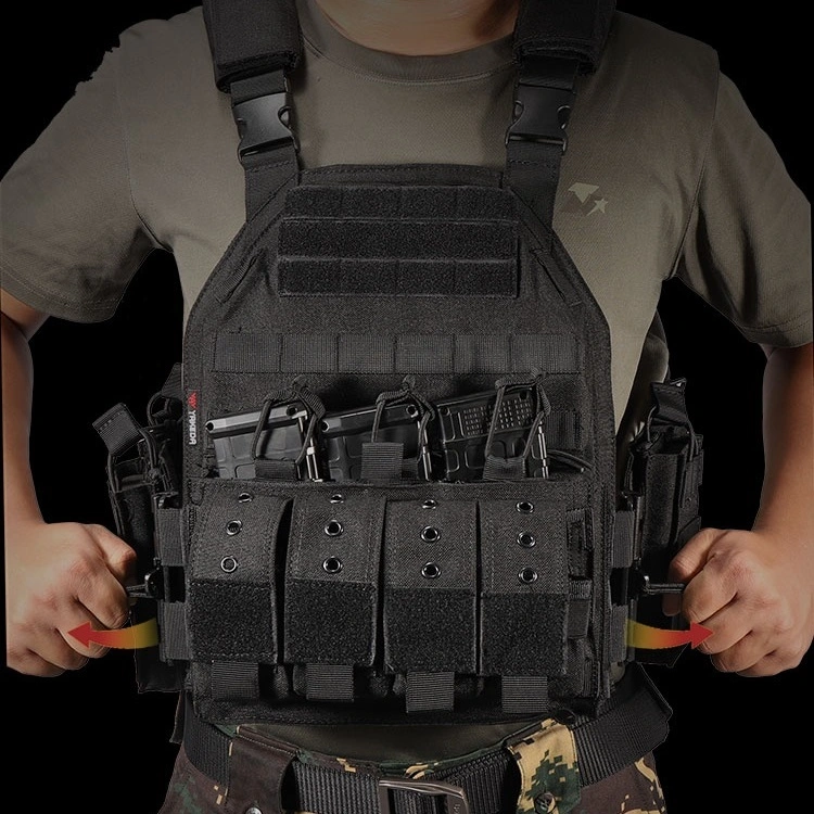 Custom Tactical Security Plate Carrier Wear-Resistant Body Armor Vest