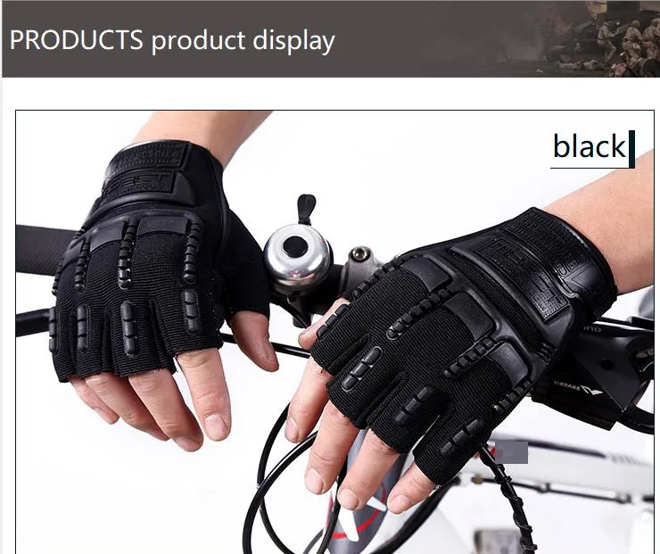 Cycling Half-Finger Missing Finger Tactical Non-Slip Wear-Resistant Mountaineering Gloves