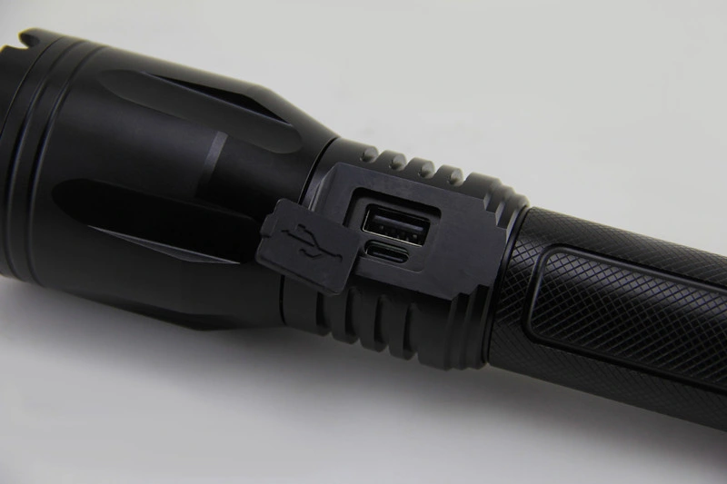 120000 Super Bright Powerful Tactical Rechargeable LED Strong Torch