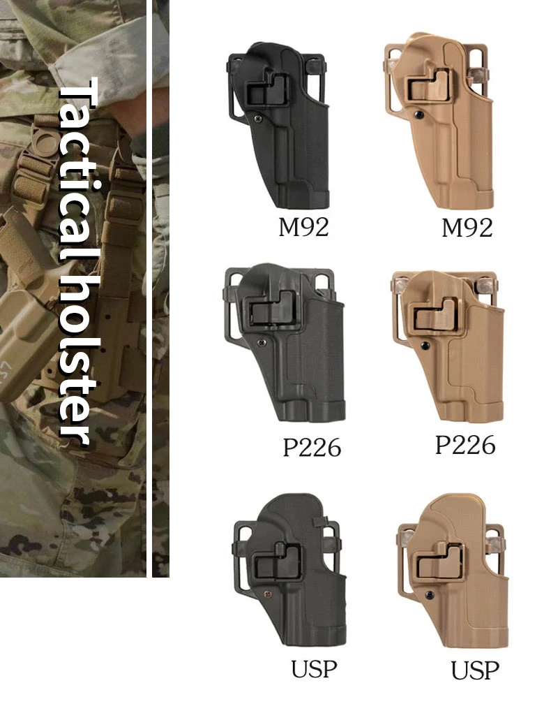 New Tactical Advanced Universal Holster Combat Waist Belt Holster Right Hand Molle Modular Holster