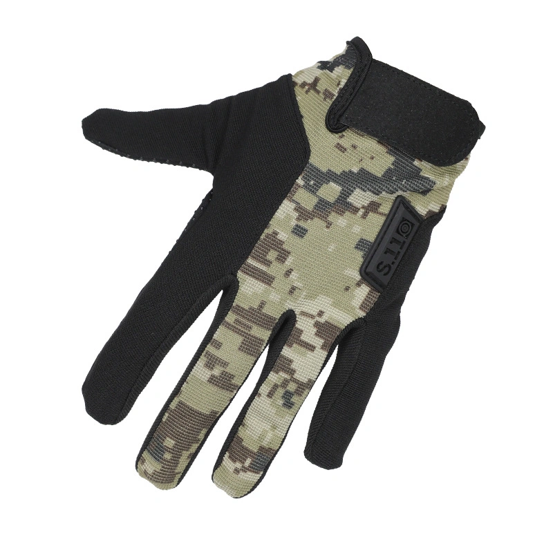 High Quality Fashion Cool Camo Green Arm Y Uniform Wholesale Full Finger Winter Sporting Bicycle Bike Hunting Tactical Gloves