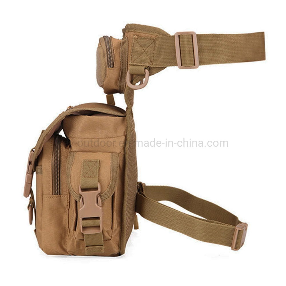 Man Custom Private Label Green Tactical Drop Leg Bag Tools Fanny Thigh Sports Multifunctional Waist Black Backpack Bag