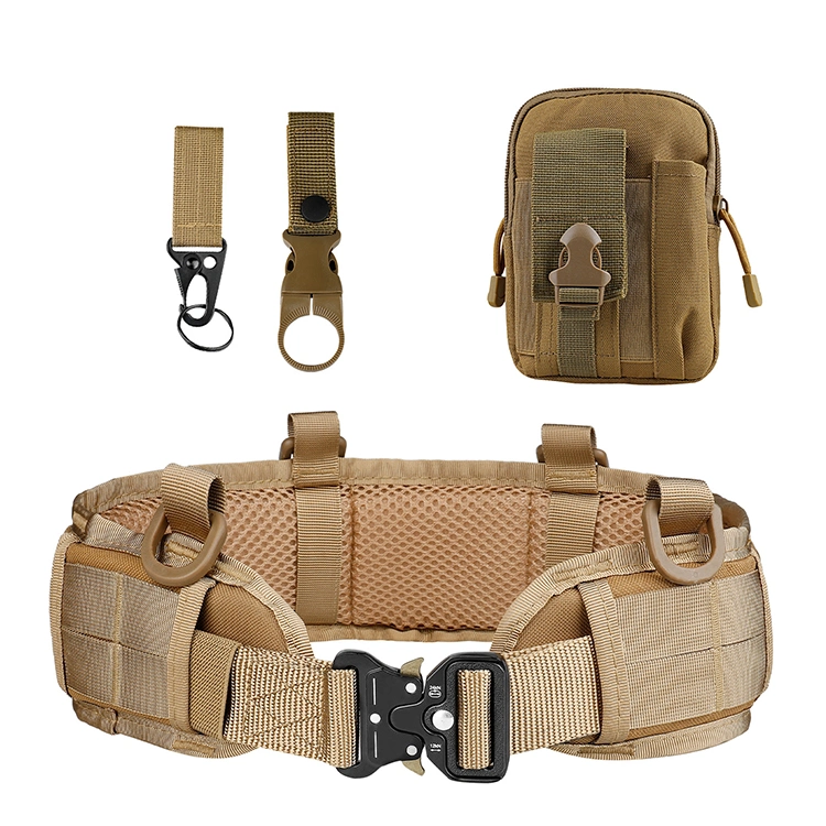 Outdoor Hiking Belt Adjustable Nylon Tactical Waistband Training Tactical Belt with Quick-Release Gear