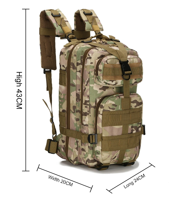 Mil Camo Style Shoulder Tactical Outdoor Combat 25L Camouflague Laptop Luggage Backpack