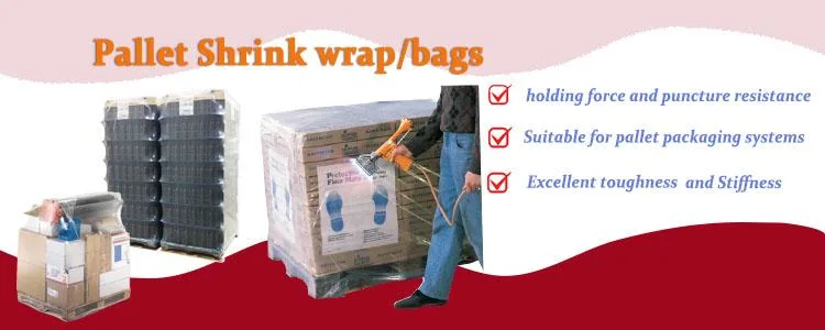 Top Quality Transparent Hoods Pallet Bags Heat Gun Shrink Wrap for Pallets