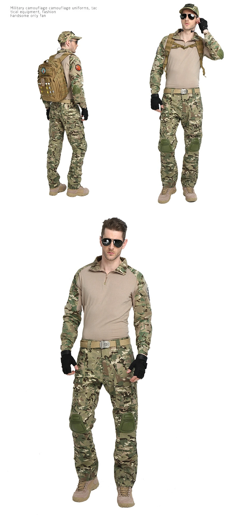 High Quality Dresses Combat Duty Uniform Long Sleeves Tactical Frog Suit