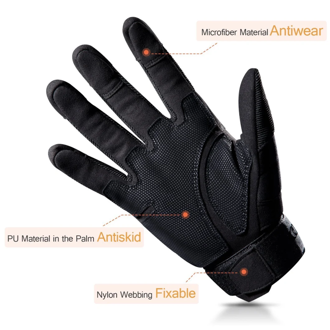 Wholesale Multifunctional Adjustable Breathable Tactical Gloves Rubber Hard Knuckle Military Gloves