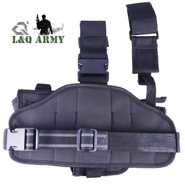 Tactical Drop Leg Thigh Gun Pistol Holster Radio Pouch