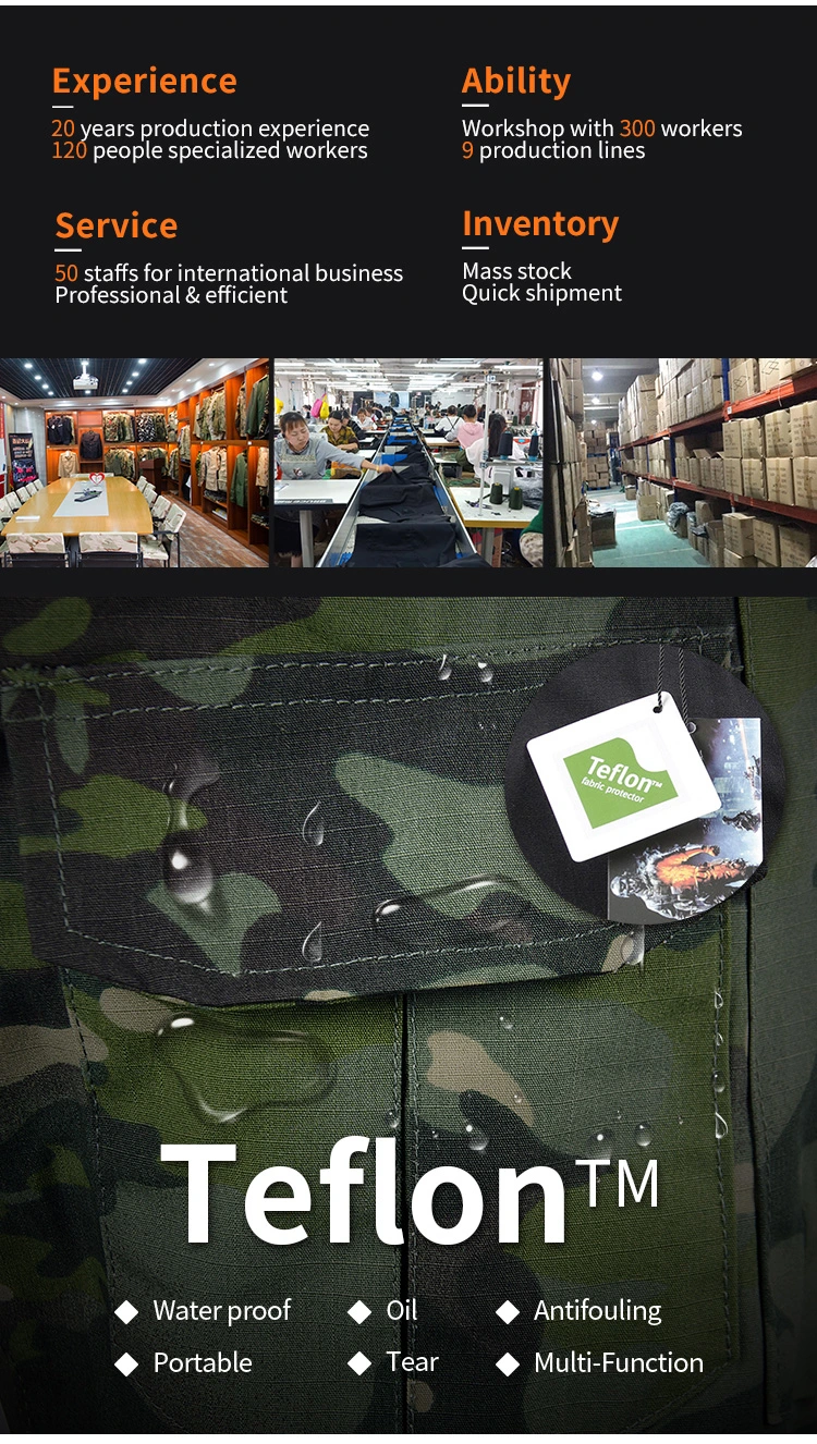 Tactical Suit Gear Top 95%Cotton 5%Elastane Polyester Green Cp Summer Combat Frog Suit