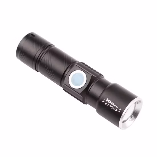 強力な戦術フォーカス LED 懐中電灯 Xhp70 ズームスティックマン充電式 USB 懐中電灯