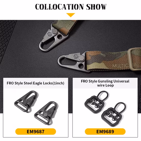 クイックリリース軍事戦闘 QD ナイロン戦術狩猟機器スリングガンスリング